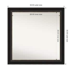 Trio Oil Rubbed Bronze 30.5 in. x 30.5 in. Custom Non-Beveled Recycled Polystyrene Framed Bathroom Vanity Wall Mirror