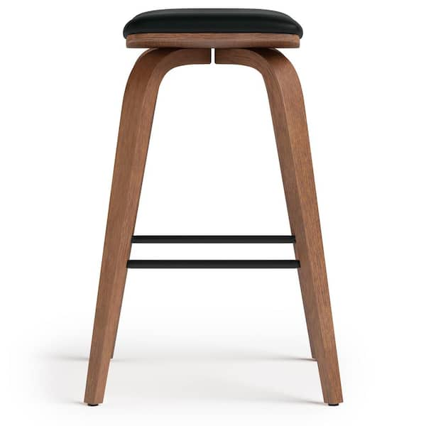 Leather bar discount stools no back