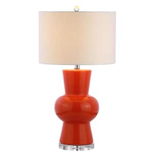 Orange striped ceramic beads decorative Fan Light Lamps Pull Chain 