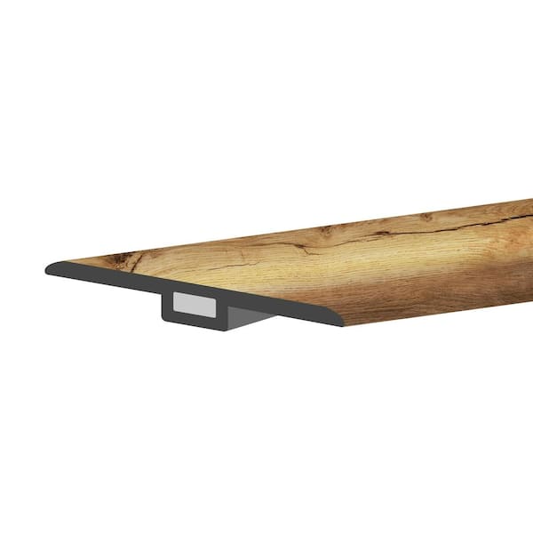 Lucida Surfaces MaxCore Pioneer Oak 1-3/4 in. W x 47-1/4 in. L x 0.27 in. T Vinyl T-Molding