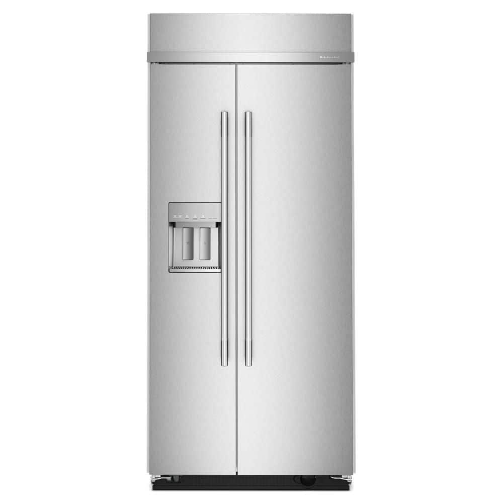 ※ヒデ KitchenAid 36 in. 20.8 cu.ft. Built-In Side-by-Side Refrigerator