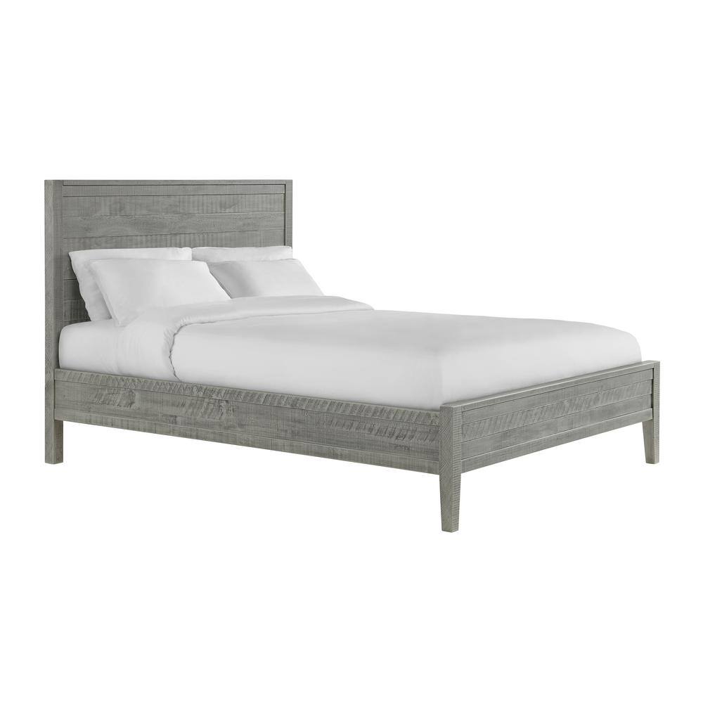 Arden 5-Piece Driftwood Gray Pine Bedroom Set with Queen Bed