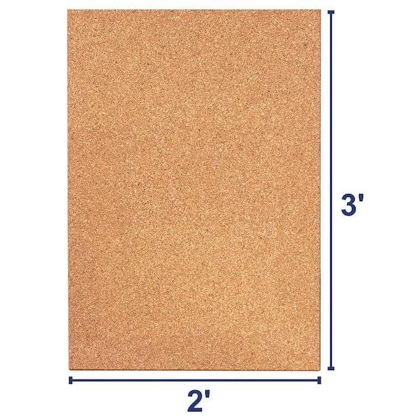 QEP 2 ft. x 3 ft. x 1/4 in. Cork Underlayment Sheet (30 sq. ft. / 5-Pack)  72005Q - The Home Depot