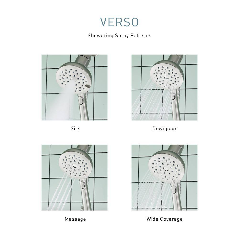 Nickel Dual-Head Rain and Handheld Shower System