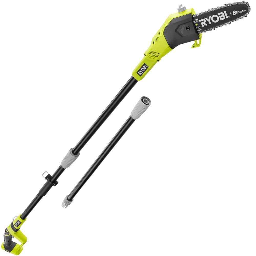 Perfekt Wade Koncentration RYOBI ONE+ 18V 8 in. Cordless Battery Pole Saw (Tool Only) P4360BTL - The  Home Depot