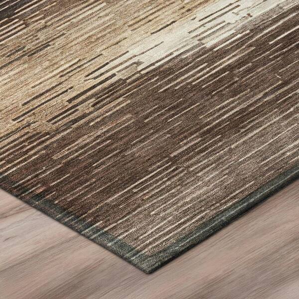 Chantille Machine Washable Indoor/Outdoor Abstract ACN2939 Brown 10 ft. x 14 ft. Area Rug