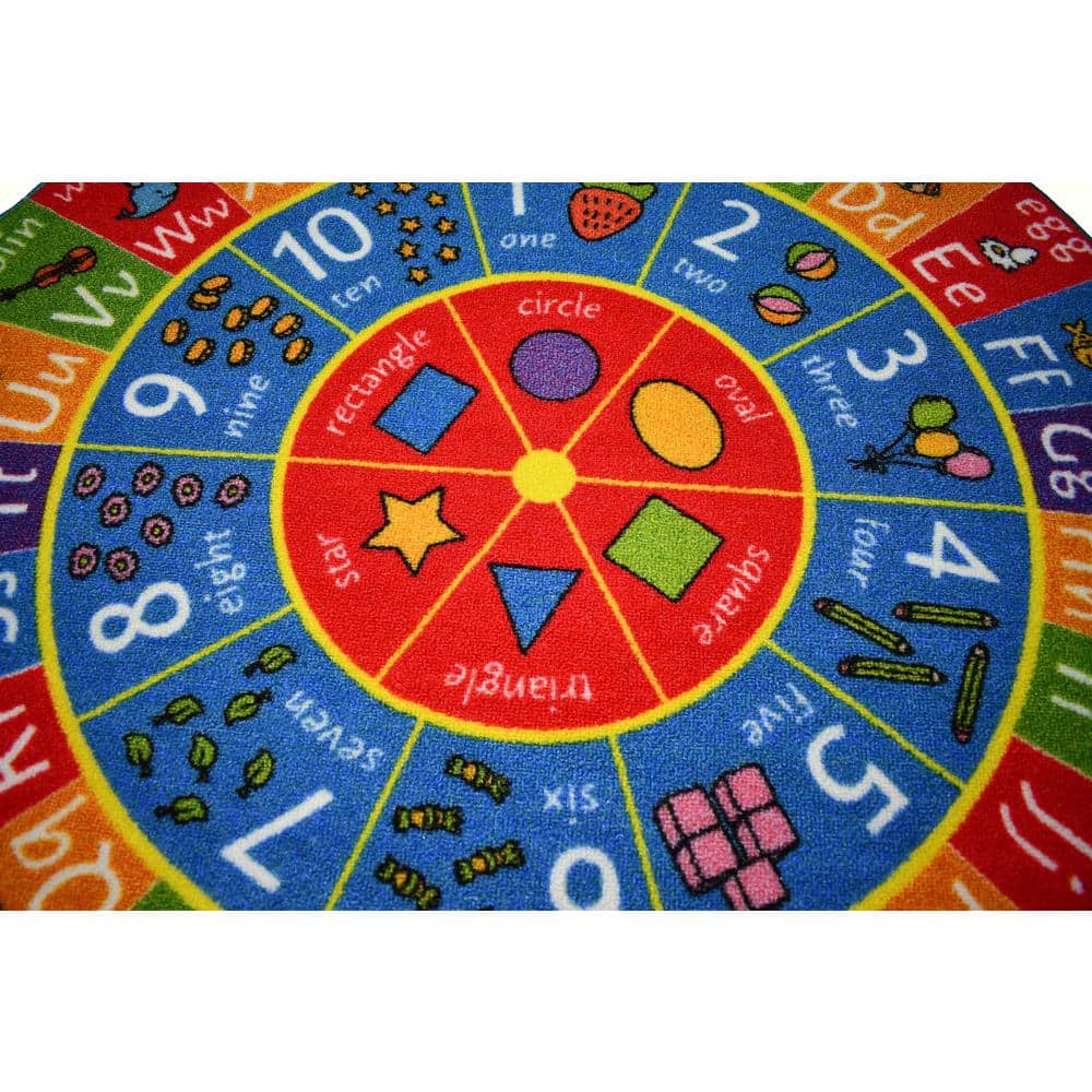 Buy Multi-Color Boy Girl Kids Nursery Playroom Educational Learning ABC ...
