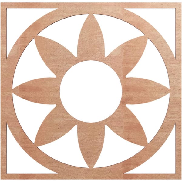 Ekena Millwork 0.25 in. x 6.25 in. x 18 in. Wood Medallion Moulding