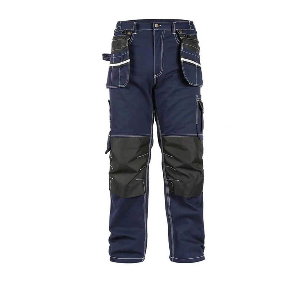 Unisex 34 in. W x 28 in. Blue Cotton Heavy-Duty Work Pants price history on PriceWatchPro