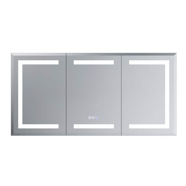 48 in. W x 24 in. H Rectangular LED Anti-Fog Medicine Cabinet with Mirror, UL Recognized, Adjustable Laminates