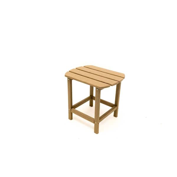 Recycled Plastic Weatherwood Poly Lumber Outdoor End Table 