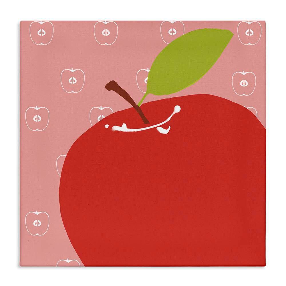 Bright Apple Fruit by Daniela Santiago Unframed Food Graphic Art Print 24 in. x 24 in. price history on PriceWatchPro