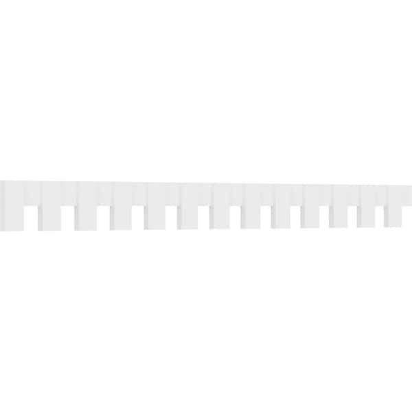 Ekena Millwork 1 in. D x 7 in. W x 91 in. L Primed Polyurethane Panel Moulding