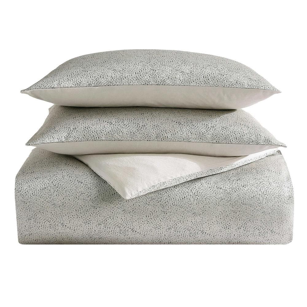 Taupe Satin Queen Duvet Cover Set with Shams