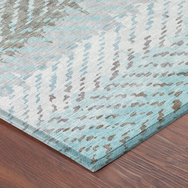 Chantille Machine Washable Indoor/Outdoor Abstract ACN2740 Putty 2 ft. x 3 ft. Accent Rug