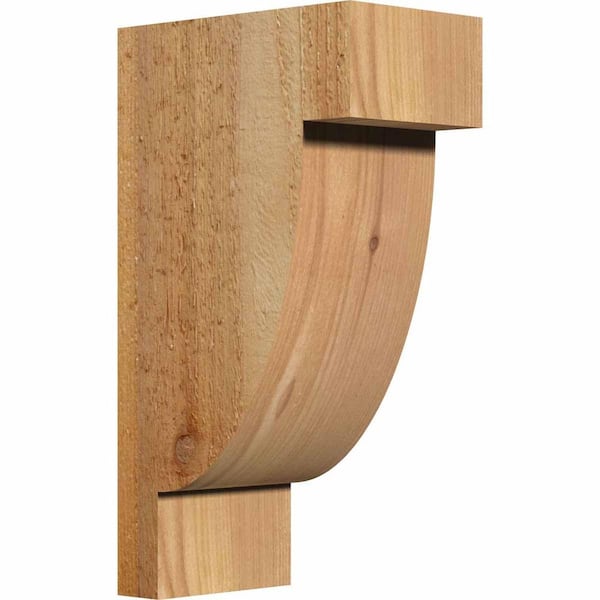Ekena Millwork 6 in. x 10 in. x 18 in. Western Red Cedar Alpine Rough Sawn Corbel