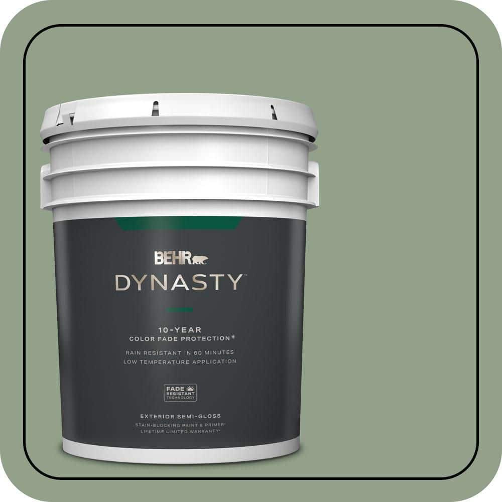 5 gal. #440F-4 Athenian Green Semi-Gloss Enamel Exterior Stain-Blocking Paint & Primer price history on PriceWatchPro