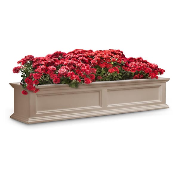 Mayne Self-Watering Fairfield 11 in. x 60 in. Plastic Window Box