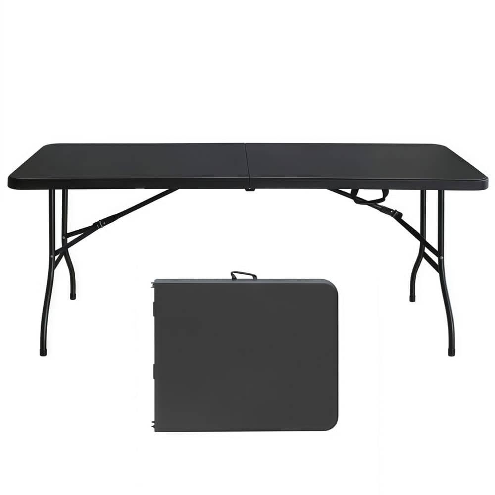 Portable Folding 28.98 in. Black Rectangle Plastic & Metal Picnic Table price history on PriceWatchPro