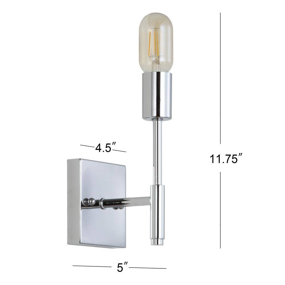 Turing 11.75'' Chrome Polished LED Wall Sconce for Versatile Placement