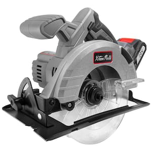 20-Volt Max Cordless Circular Saw Brushless 6.5 in. Lithium Battery with Charger and Bag