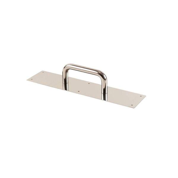 MD-Cu29 4 in. x 16 in. Polished Copper Nickel Antimicrobial Pull Plate