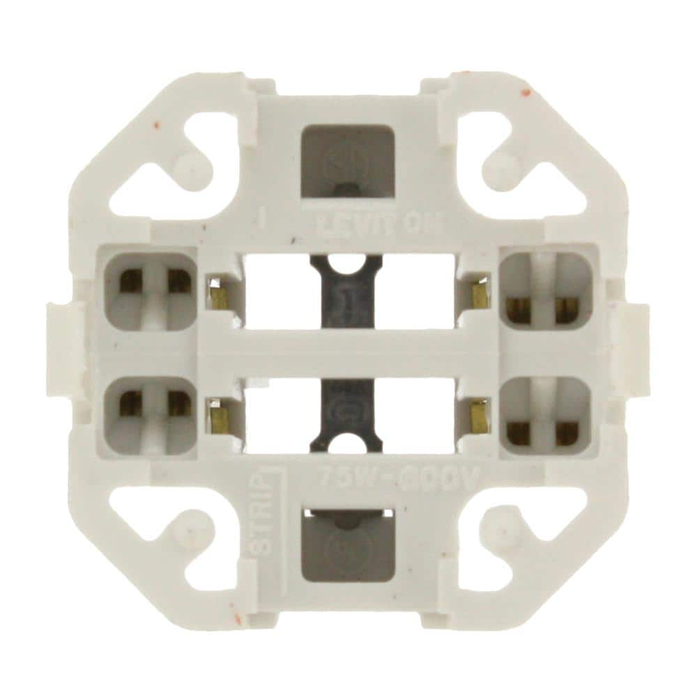 UPC 078477006092 product image for 75W G24q-3 Lamp Base 26W/ 32W 4-Pin Snap-In Compact Fluorescent Lampholder, Whit | upcitemdb.com