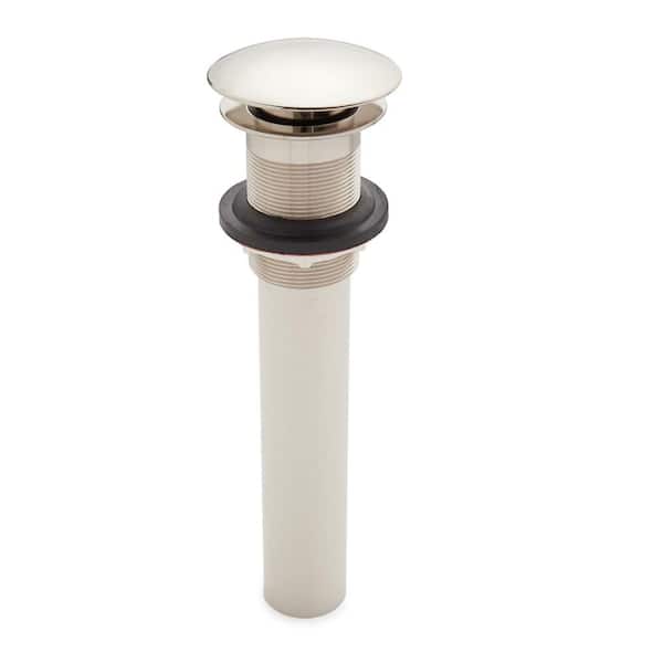 SIGNATURE HARDWARE Mushroom Style Pop-Up Bathroom Drain - With Overflow Holes
