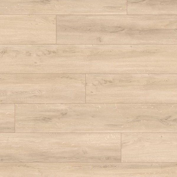 Light Canoy 12 mm T x 7.7 in. W x 48 in. L Laminate Wood Flooring (20.56 sq. ft./Case)