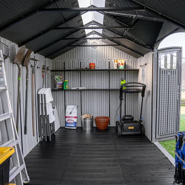 Lifetime Dual Entry 15 ft. W x 8 ft. D Resin Outdoor Storage Shed