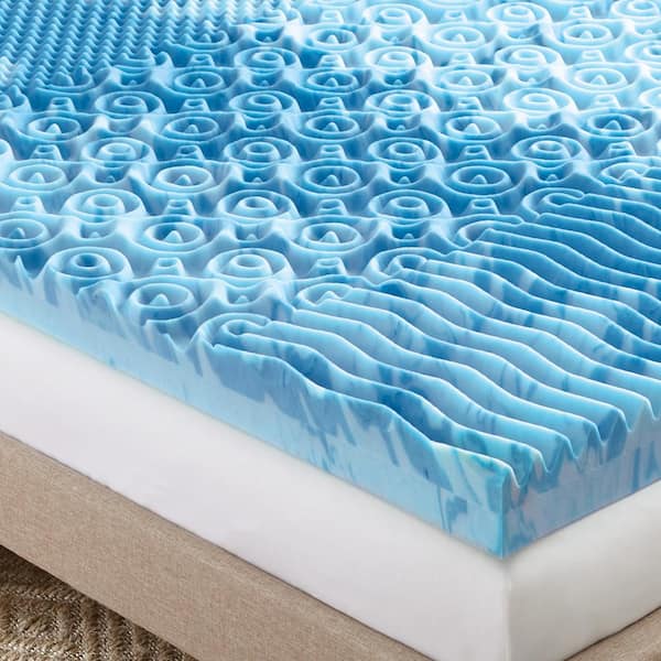 Topper 120x190 Topper Memory Foam Con Gel 5cm - 120x190cm Per Materasso Una Piazza E Mezza Correttore Materasso Lavabile - 5