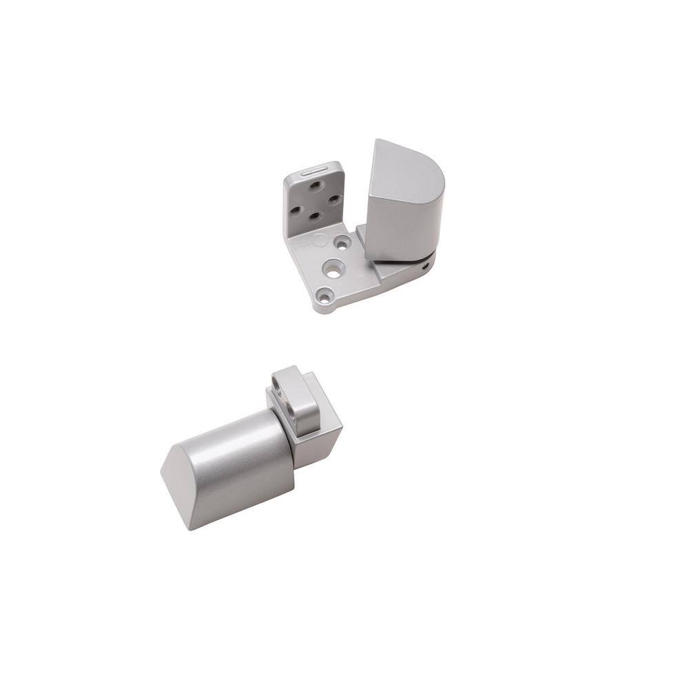 Silver Aluminum Left Hand Offset Pivot for Doors