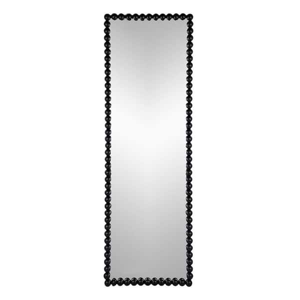 Anky 23 in. W x 72 in. H Iron Framed Black Wall Mounted Decorative Full-Length Mirror