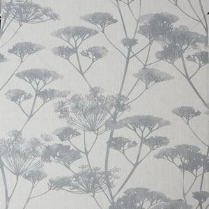 Meadow Silhouette Blue and Grey Removable Wallpaper