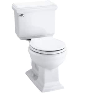 Memoirs Classic Comfort Height 2-piece 1.28 GPF Single Flush Round Front Toilet in White, Cachet Q3 Toilet Seat Included