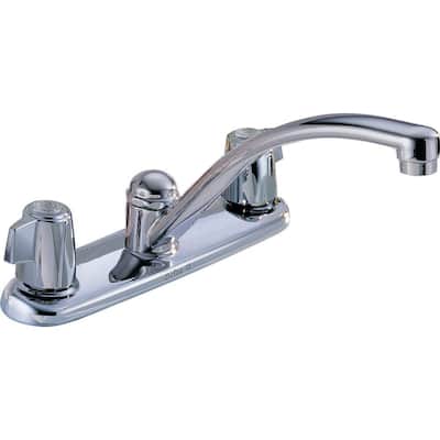 Classic 2-Handle Standard Kitchen Faucet in Chrome