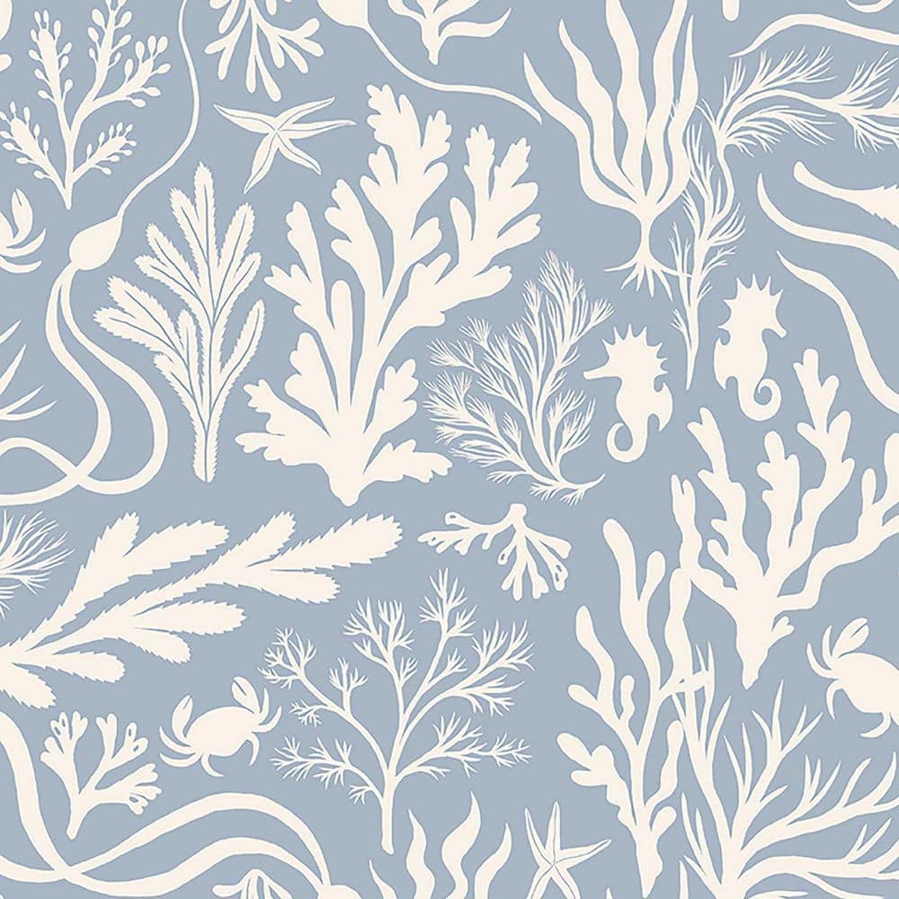Tides Placid Vinyl Peel and Stick Wallpaper Roll (Covers 30.75 sq. ft.)
