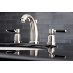 Kaiser 8 in. Widespread 2-Handle Mid-Arc Bathroom Faucet in Brushed Nickel