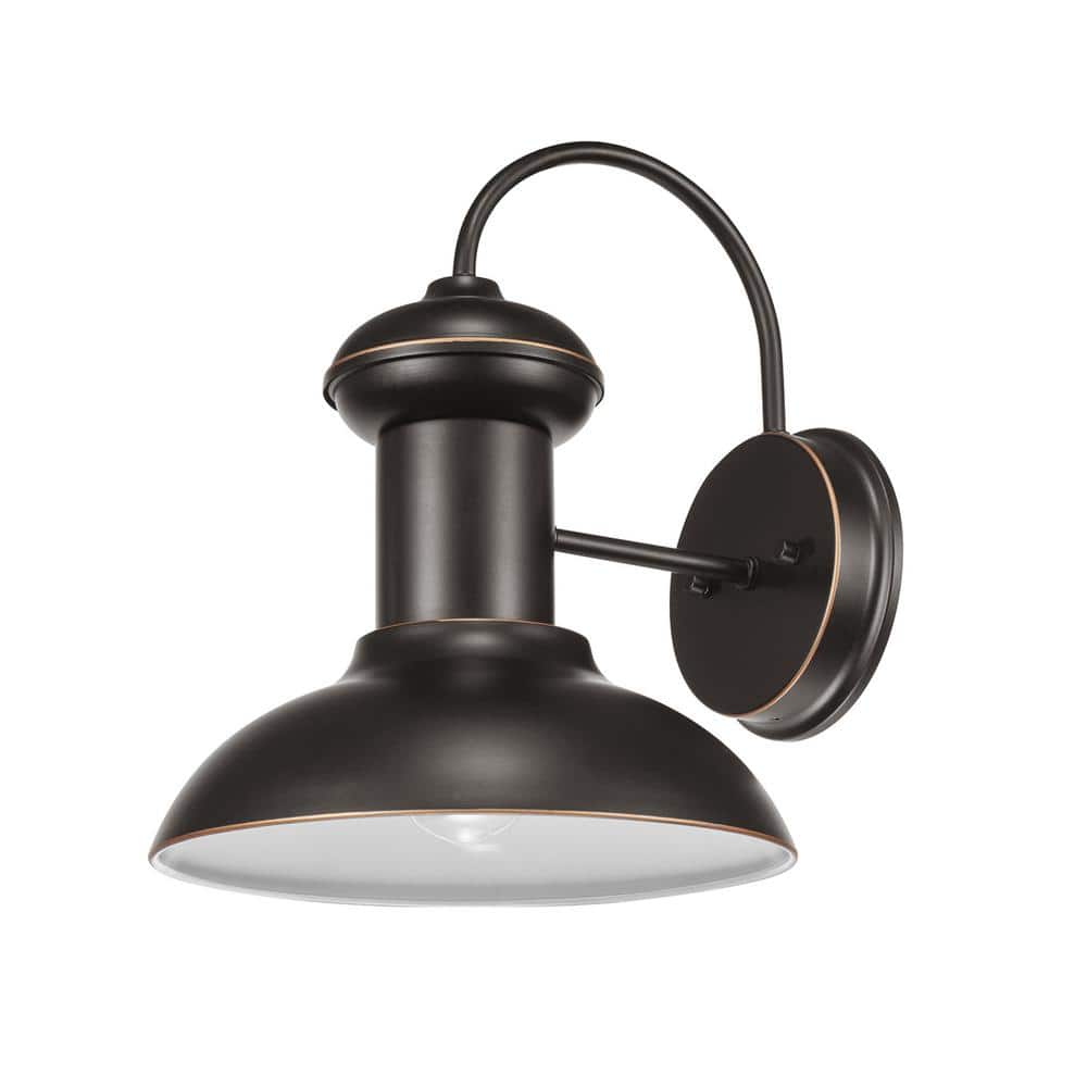 Jamenson Oil-Rubbed Bronze Farmhouse Indoor/Outdoor 1-Light Wall Sconce price history on PriceWatchPro