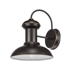 Jamenson Oil-Rubbed Bronze Farmhouse Indoor/Outdoor 1-Light Wall Sconce