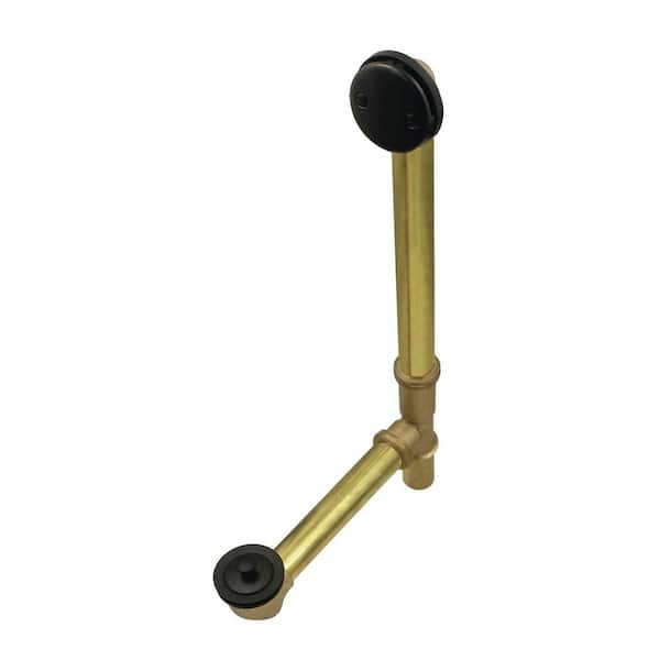 Kingston Brass Made To Match 20-Gauge Lift and Turn Tub Waste and Overflow in Matte Black