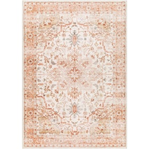 Ottawa Rust/Sage Border 5 ft. x 8 ft. Indoor Area Rug