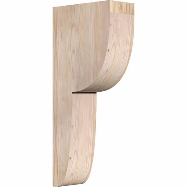 Ekena Millwork 5-1/2 in. x 12 in. x 28 in. Douglas Fir Crestline Smooth Corbel