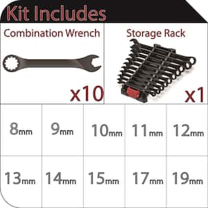 Universal Metric Combination Wrench (10-Piece)