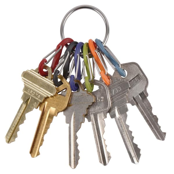 Metal Keychain Carabiner Clip Keyring Anti Lost Key Ring Chain Clips Hook  Holder