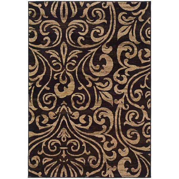 Home Decorators Collection Kiteley Black 10 ft. x 13 ft. Area Rug