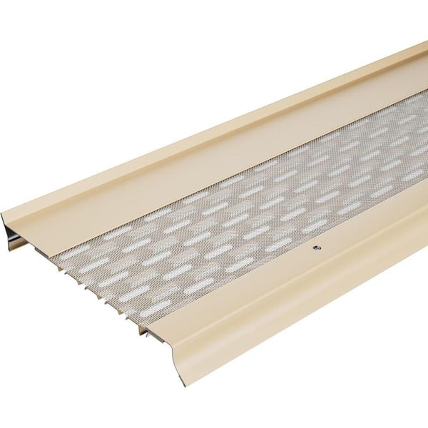 Goldguard Micromesh 5 in. Gutter Cover, Stainless Steel Mesh Leaf Guards-(Cream-25 ft. )