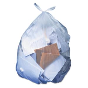 38 in. x 58 in. 60 Gal. 1.1 mil Clear Linear Low-Density Trash Can Liners (100/Carton)