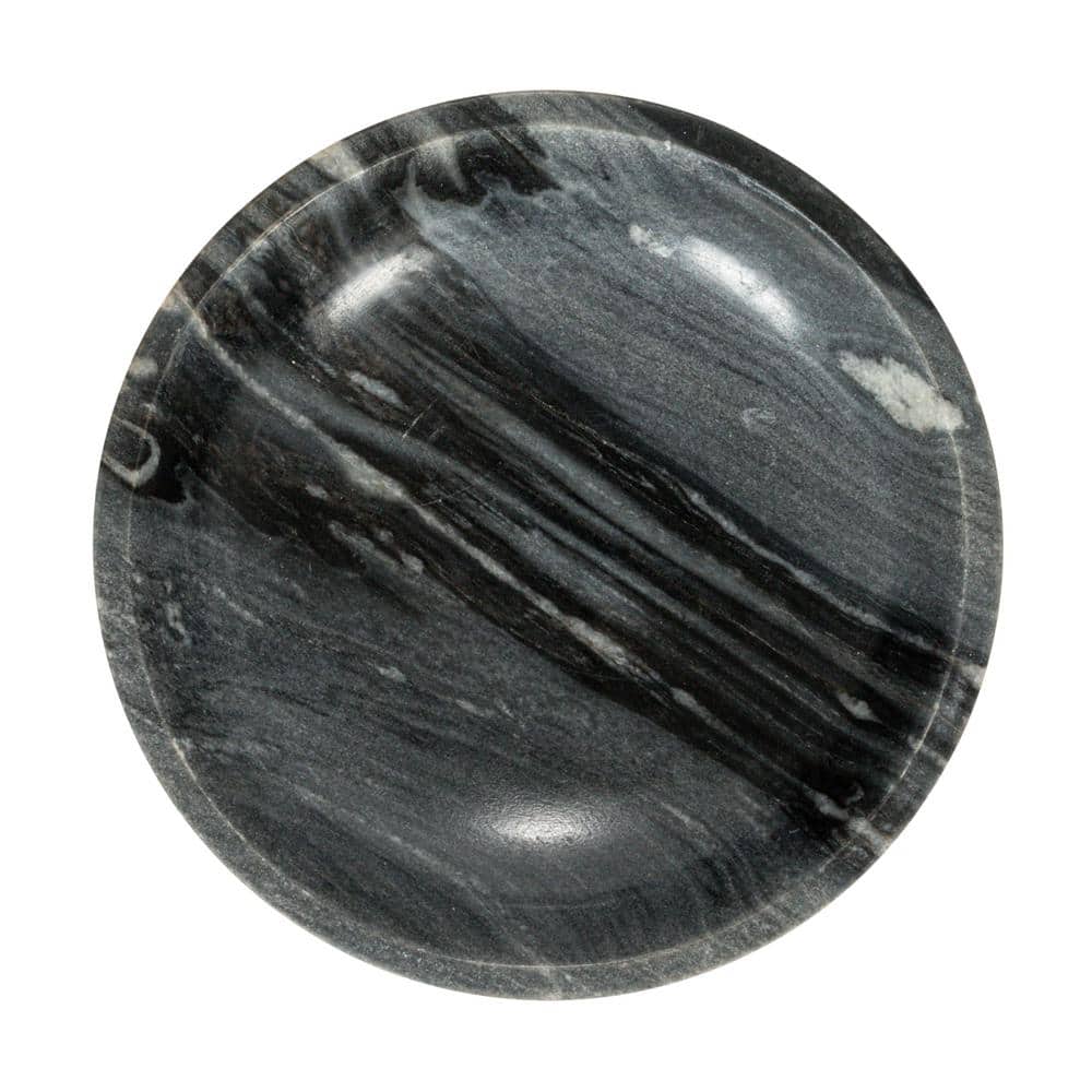 Grey Marble 8" Footed Pedestal Bowl