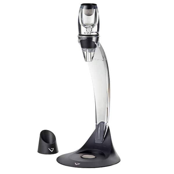 VINTURI V1071 Deluxe Essential Red Pourer and Decanter Tower Stand Set